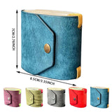 Maxbell Cash Wrap Wallet with Clasp Pouch Organizer for Holiday Business Travel Blue