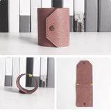 Maxbell Cash Wrap Wallet with Clasp Pouch Organizer for Holiday Business Travel Purple