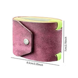 Maxbell Cash Wrap Wallet with Clasp Pouch Organizer for Holiday Business Travel Purple