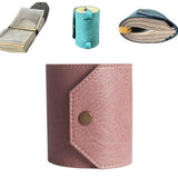 Maxbell Cash Wrap Wallet with Clasp Pouch Organizer for Holiday Business Travel Purple