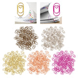 Maxbell 100 Pieces Paper Clips Notes Classified Clips for Personal Documents Journal Bronze