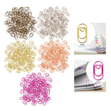 Maxbell 100 Pieces Paper Clips Notes Classified Clips for Personal Documents Journal Bronze
