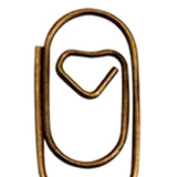 Maxbell 100 Pieces Paper Clips Notes Classified Clips for Personal Documents Journal Bronze