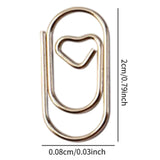 Maxbell 100 Pieces Paper Clips Notes Classified Clips for Personal Documents Journal Silver