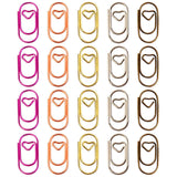 Maxbell 100 Pieces Paper Clips Notes Classified Clips for Personal Documents Journal Silver
