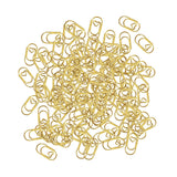 Maxbell 100 Pieces Paper Clips Notes Classified Clips for Personal Documents Journal Gold