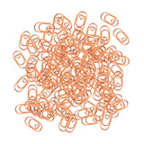 Maxbell 100 Pieces Paper Clips Notes Classified Clips for Personal Documents Journal Rose Gold