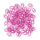 Maxbell 100 Pieces Paper Clips Notes Classified Clips for Personal Documents Journal Pink