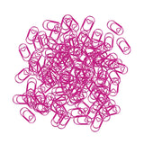 Maxbell 100 Pieces Paper Clips Notes Classified Clips for Personal Documents Journal Pink