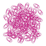 Maxbell 100 Pieces Paper Clips Notes Classified Clips for Personal Documents Journal Pink