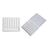 Maxbell 28 Wells Art Supplies White Paint Palette for Painting Artists Professionals Without Lid