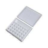 Maxbell 28 Wells Art Supplies White Paint Palette for Painting Artists Professionals With Lid