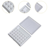 Maxbell 28 Wells Art Supplies White Paint Palette for Painting Artists Professionals With Lid