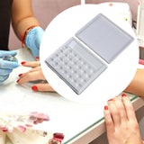 Maxbell 28 Wells Art Supplies White Paint Palette for Painting Artists Professionals With Lid