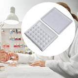 Maxbell 28 Wells Art Supplies White Paint Palette for Painting Artists Professionals With Lid