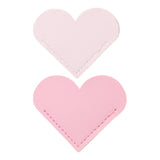 Maxbell PU Leather Heart Bookmark Clips Page Book Mark for Girls Book Lovers Readers White