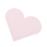Maxbell PU Leather Heart Bookmark Clips Page Book Mark for Girls Book Lovers Readers White
