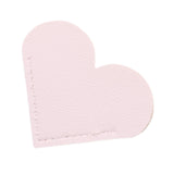 Maxbell PU Leather Heart Bookmark Clips Page Book Mark for Girls Book Lovers Readers White