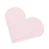 Maxbell PU Leather Heart Bookmark Clips Page Book Mark for Girls Book Lovers Readers White