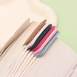 Maxbell PU Leather Heart Bookmark Clips Page Book Mark for Girls Book Lovers Readers White