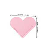 Maxbell PU Leather Heart Bookmark Clips Page Book Mark for Girls Book Lovers Readers Pink