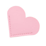 Maxbell PU Leather Heart Bookmark Clips Page Book Mark for Girls Book Lovers Readers Pink
