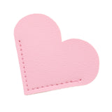 Maxbell PU Leather Heart Bookmark Clips Page Book Mark for Girls Book Lovers Readers Pink