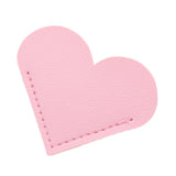 Maxbell PU Leather Heart Bookmark Clips Page Book Mark for Girls Book Lovers Readers Pink