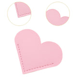 Maxbell PU Leather Heart Bookmark Clips Page Book Mark for Girls Book Lovers Readers Pink