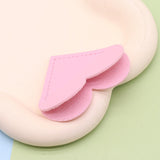 Maxbell PU Leather Heart Bookmark Clips Page Book Mark for Girls Book Lovers Readers Pink