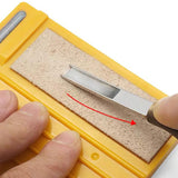 Maxbell Leather Beveler Sharpen DIY Kit Blade Sharpening Device for DIY Leathercraf
