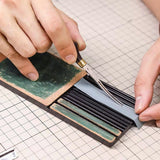 Maxbell Leather Stropping Set Leather Sharpening Block Handmade for Grinding Machine