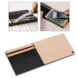 Maxbell Leather Stropping Set Leather Sharpening Block Handmade for Grinding Machine