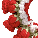 Maxbell Knitted Hair Tie Crochet Ponytail Holder Scrunchie for Gift Festival Wedding Red