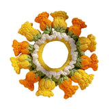 Maxbell Knitted Hair Tie Crochet Ponytail Holder Scrunchie for Gift Festival Wedding Orange