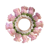 Maxbell Knitted Hair Tie Crochet Ponytail Holder Scrunchie for Gift Festival Wedding Light Purple