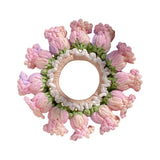 Maxbell Knitted Hair Tie Crochet Ponytail Holder Scrunchie for Gift Festival Wedding Light Purple