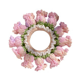 Maxbell Knitted Hair Tie Crochet Ponytail Holder Scrunchie for Gift Festival Wedding Light Purple