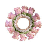 Maxbell Knitted Hair Tie Crochet Ponytail Holder Scrunchie for Gift Festival Wedding Light Purple