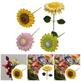 Maxbell Crochet Flower Vivid Bouquet for Party Supplies Graduation Table Centerpiece Orange