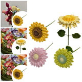 Maxbell Crochet Flower Vivid Bouquet for Party Supplies Graduation Table Centerpiece Orange