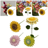 Maxbell Crochet Flower Vivid Bouquet for Party Supplies Graduation Table Centerpiece Orange
