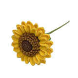 Maxbell Crochet Flower Vivid Bouquet for Party Supplies Graduation Table Centerpiece Orange