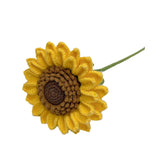 Maxbell Crochet Flower Vivid Bouquet for Party Supplies Graduation Table Centerpiece Orange