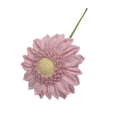 Maxbell Crochet Flower Vivid Bouquet for Party Supplies Graduation Table Centerpiece Pink