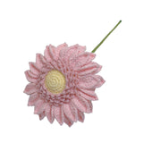 Maxbell Crochet Flower Vivid Bouquet for Party Supplies Graduation Table Centerpiece Pink