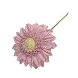 Maxbell Crochet Flower Vivid Bouquet for Party Supplies Graduation Table Centerpiece Pink