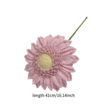 Maxbell Crochet Flower Vivid Bouquet for Party Supplies Graduation Table Centerpiece Pink