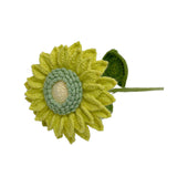 Maxbell Crochet Flower Vivid Bouquet for Party Supplies Graduation Table Centerpiece Yellow and Green