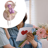 Maxbell Simulation Bouquet Mother's Day Gift for Graduation Valentine's Day Birthday Purple